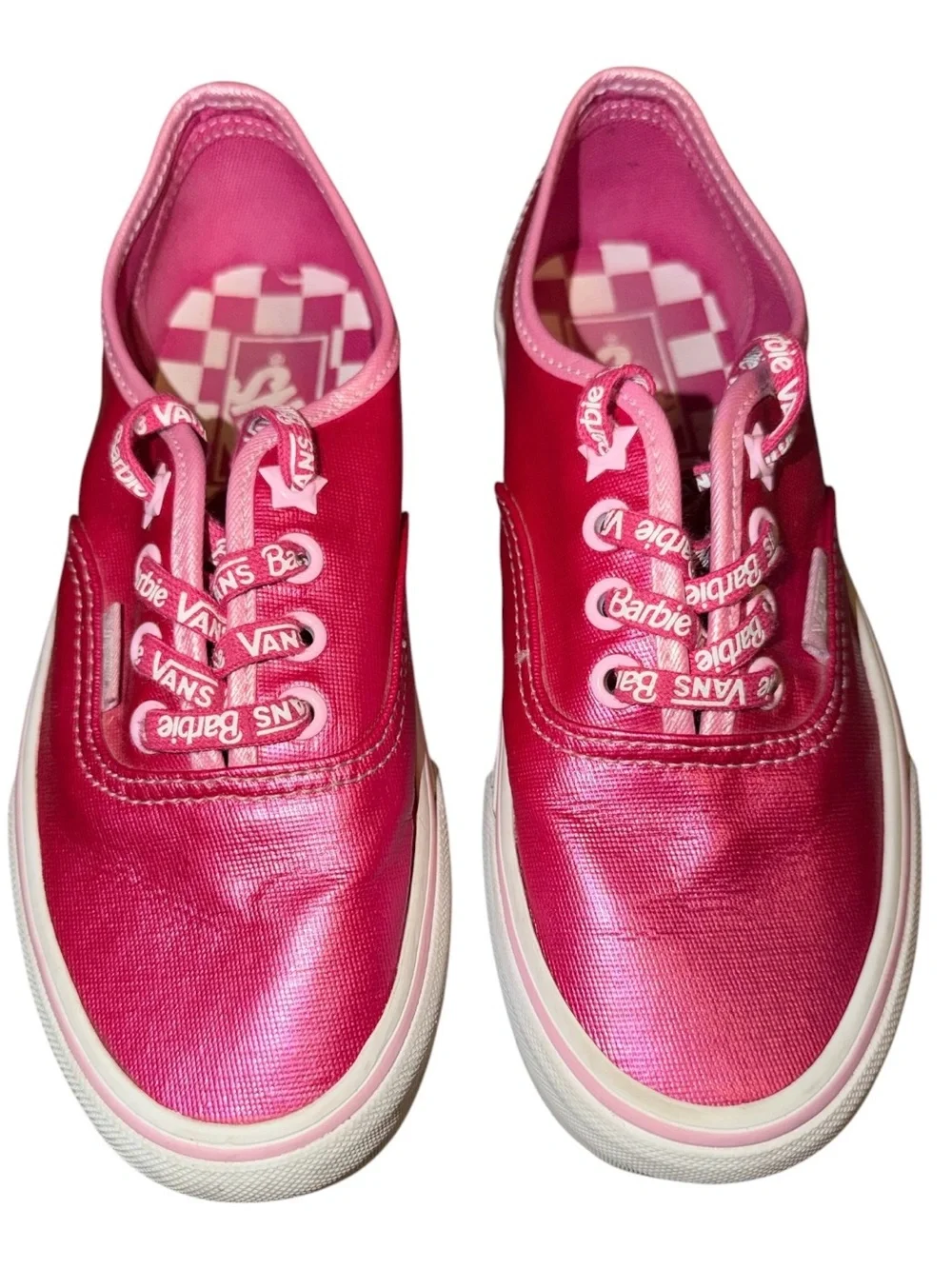 Vans x Barbie Authentic Stackform Sneakers Vibrant Hot Pink Size 6 Barbiecore